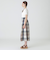 【一部店舗限定】クレストブリッジチェックロングフレアスカート