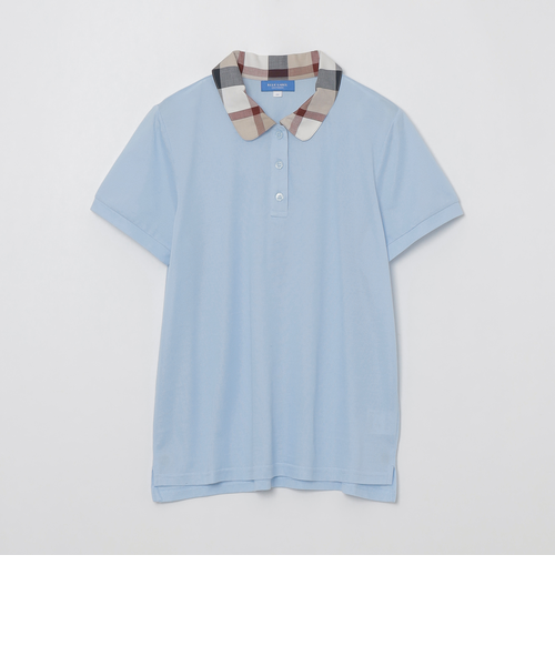 一部店舗限定】チェックカラーカノコポロシャツ｜ブルーレーベル