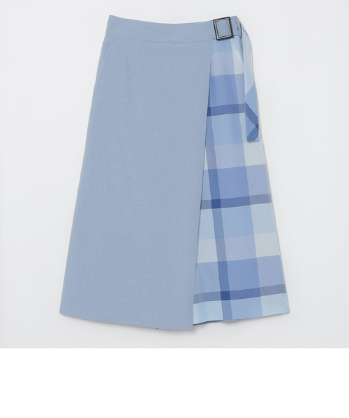 ハイカウントナノパーシャルチェックガウチョパンツ｜ブルーレーベル