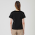 ピマコットンプレーティング天竺袖口チェックTシャツ