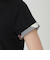 ピマコットンプレーティング天竺袖口チェックTシャツ