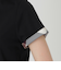ピマコットンプレーティング天竺袖口チェックTシャツ