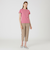 ピマコットンプレーティング天竺袖口チェックTシャツ
