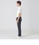 ダブルフェイスクレストブリッジチェックデニムパンツ