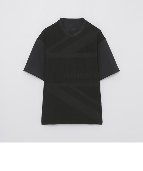 BLACK lab.×Admiral】ニットドッキングアイコンTシャツ｜ブルー 