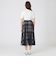 クレストブリッジチェックライトクロッシングチュールスカート