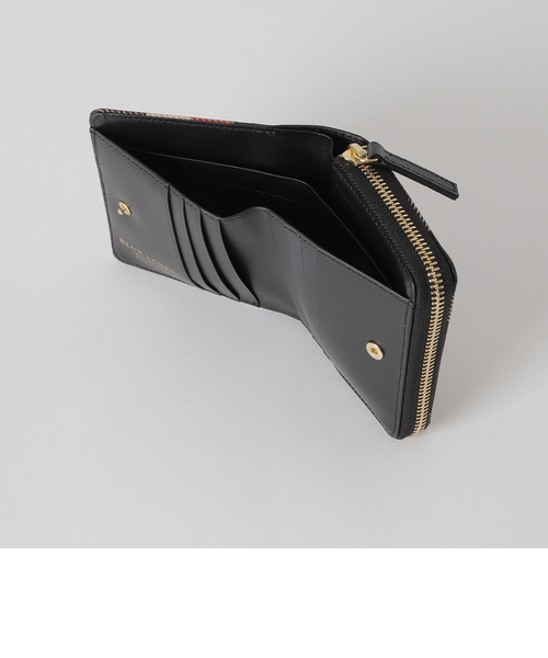 クレストブリッジチェックPVC二つ折り財布｜ブルーレーベル