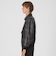 クレストブリッジチェックレザーフライトジャケット