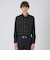 ウォッシャブルウールクレストブリッジチェックセミワイドカラーシャツ