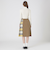 ウールライクツイルパーシャルチェックスカート