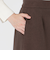 ウールライクツイルパーシャルチェックスカート