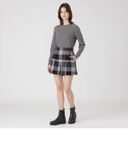 BLUE LABEL CRESTBRIDGE チェック柄キュロット 一部店舗限定】クレストブリッジチェックツィードショートパンツ