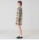 クレストブリッジチェックスラブプリペラミニドレス