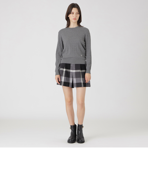 ブルーレーベルクレストブリッジレーヨンストレッチケーブルニット レーヨンストレッチケーブルニット（ニット/セーター）｜BLUE LABEL