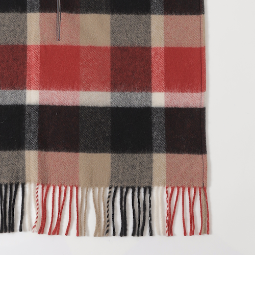 ブルーレーベルクレストブリッジ✨リバーシブルフード付ショール　ポンチョ　チェック クレストブリッジチェックフード付きストール｜ブルーレーベル