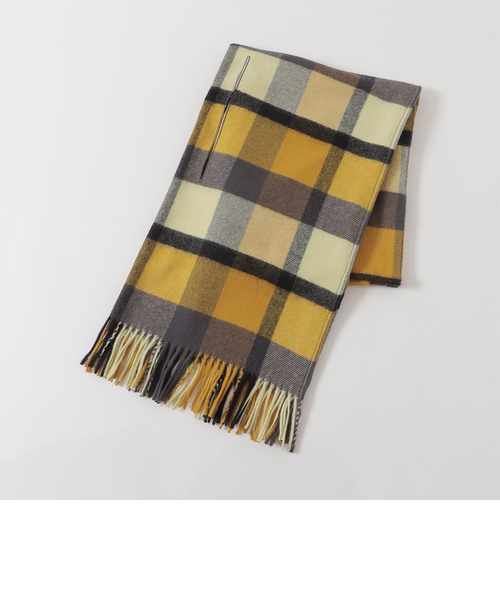 クレストブリッジチェックフード付きストール｜ブルーレーベルブラック