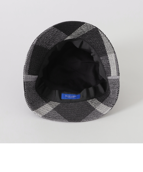 新品　未使用　ブルーレーベルクレストブリッジ　バケットハット　レッド　チェック リバーシブルバケットハット（55530503＿＿） | BLUE LABEL