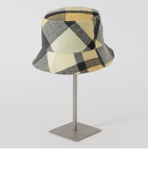 クレストブリッジチェックスラブプリペラバケットハット｜ブルー
