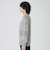 プレーティングカラーシャドーチェックニット