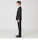 【一部店舗限定】Zegna ISLAND FLEECE ブラックシャドークレストブリッジチェックスーツ