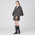【取扱店舗限定】クレストブリッジチェックリバーポリウールケープコート