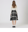クレストブリッジチェックサキソニーフレアスカート