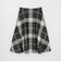 クレストブリッジチェックサキソニーフレアスカート
