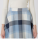 クレストブリッジチェックサキソニーフレアスカート