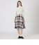 クレストブリッジチェックサキソニーフレアスカート