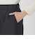 ウールブレンドサキソニーワイドパンツ