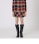 【取扱店舗限定】クレストブリッジチェックロービングツイードミニスカート