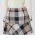 【取扱店舗限定】クレストブリッジチェックロービングツイードミニスカート