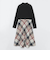 【取扱店舗限定】クレストブリッジチェックサキソニーニットドッキングドレス