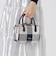 クレストブリッジチェックキャンバスミニボストンバッグ