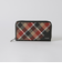 【一部店舗限定】クレストブリッジチェックラウンドジップウォレット