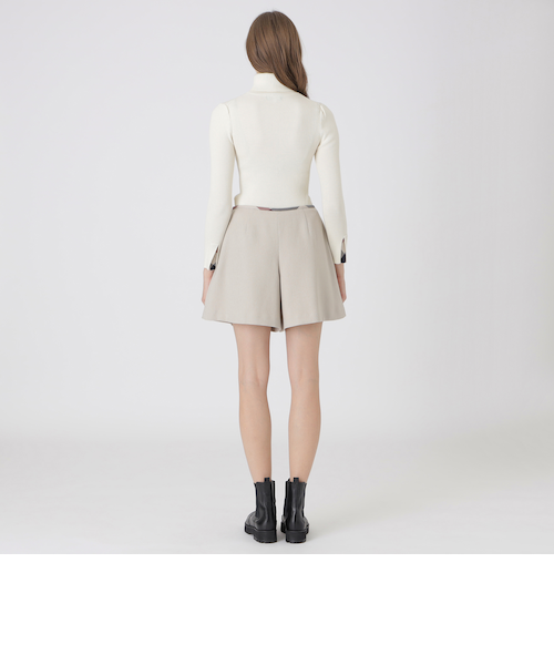 シックへリンボンキュロットパンツ｜ブルーレーベルブラックレーベル