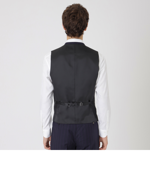 ネイビーオルタネートストライプスリーピーススーツ｜ブルーレーベル