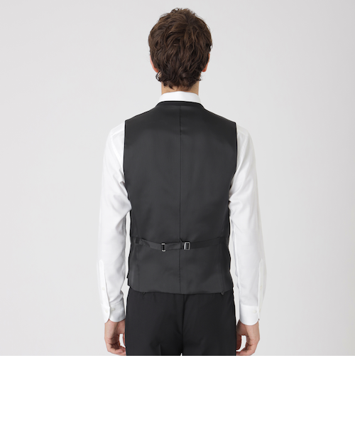 ブラックソリッドスリーピーススーツ｜ブルーレーベルブラックレーベル