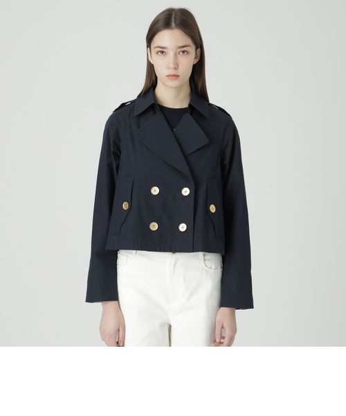 一部店舗限定】エンザイムシャンブレーショートコート｜ブルーレーベル