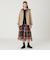 【一部店舗限定】クレストブリッジチェックキルティングショートコート