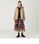 【一部店舗限定】クレストブリッジチェックキルティングショートコート