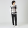 【一部店舗限定】パネルテクスチャークレストブリッジチェックニット
