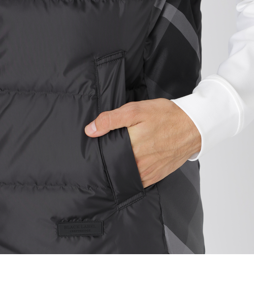 一部店舗限定】パーシャルチェックダウンベスト｜ブルーレーベル