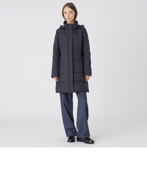 一部店舗限定】タフタロングダウンコート｜ブルーレーベルブラック