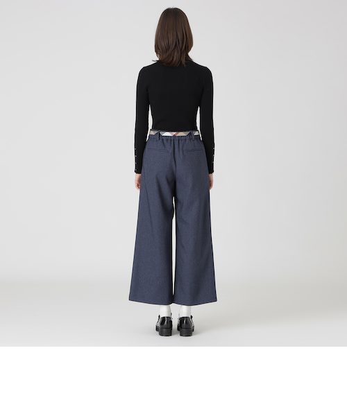 美品✨BLUE LABELクレストブリッジ ソフトドレープツイルワイドパンツ