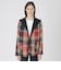 クレストブリッジチェックリバーシブルダンボールミディ丈コーディガン