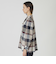 クレストブリッジチェックライトクロッシングツイルフレアブラウス