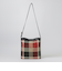 クレストブリッジチェックロゴプリント縦長ショルダー