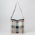 クレストブリッジチェックロゴプリント縦長ショルダー