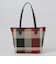 クレストブリッジチェックロゴプリントトート